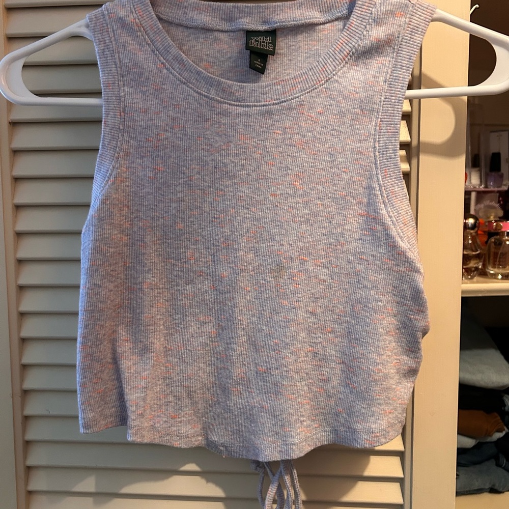Crop Top - Light Purple and Pink